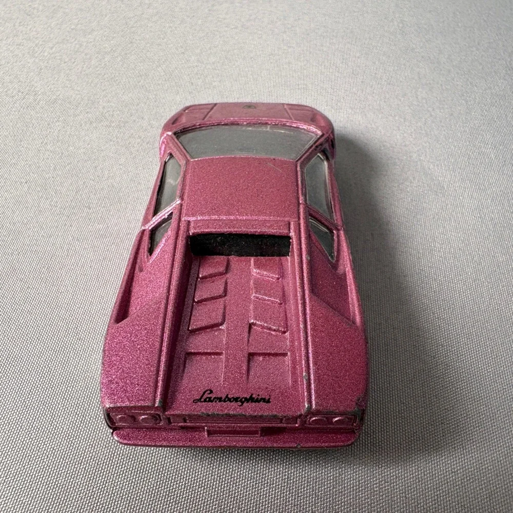 Maisto Lamborghini Diablo Diecast Car Metallic Pink Glitter 1/64 Scale Toy Car